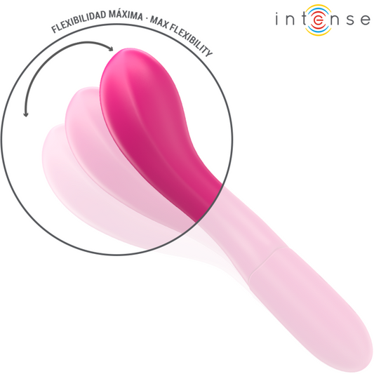 INTENSO - VIBRADOR LISETTE 19 CM SUAVE 10 VIBRAÇÕES ROSA