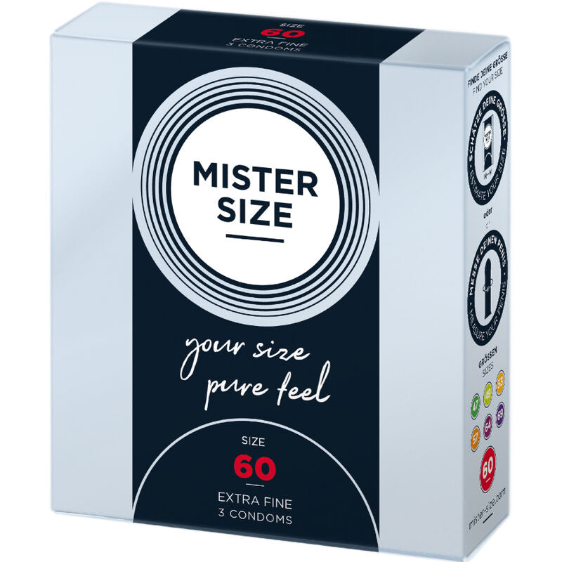 PRESERVATIVO TAMANHO MISTER - XL 60 MM (3 UNIDADES)