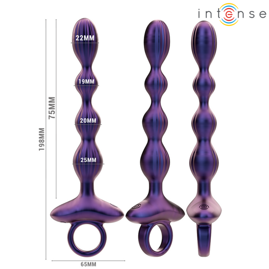 INTENSO - PLUG ANAL VIBRANTE JACKIE MODELO 1 CONTROLE REMOTO