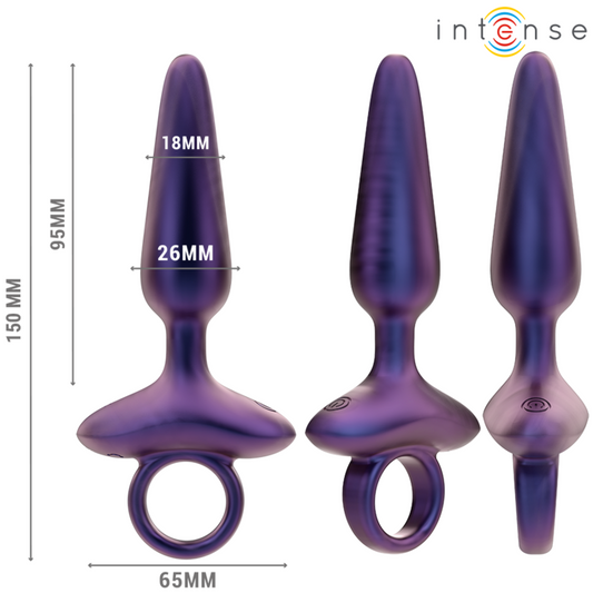INTENSO - PLUG ANAL VIBRANTE MARLON MODELO 4 CONTROLE REMOTO