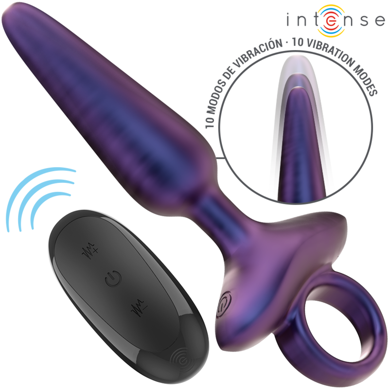 INTENSO - PLUG ANAL VIBRANTE MARLON MODELO 4 CONTROLE REMOTO