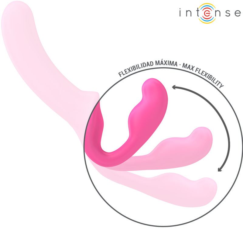 INTENSO - AMY VIBRADOR DUPLO 20 CM ROSA CONTROLE REMOTO