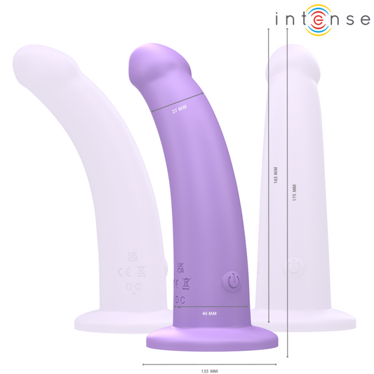 INTENSO - VIBRADOR EDDIE 17,5 CM 10 VIBRAÇÕES ROXO CONTROLE REMOTO