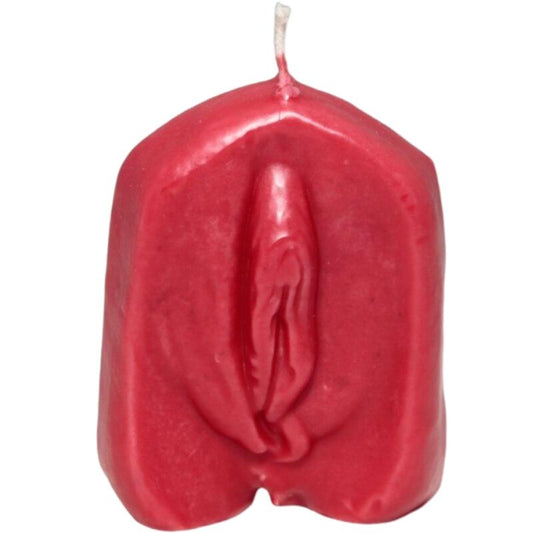 DIABLO PICANTE - VELA VERMELHA EM FORMA DE VAGINA