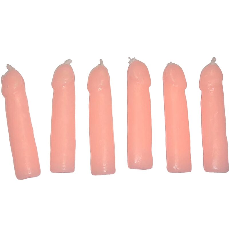 DIABLO PICANTE - 6 PENIS-SHAPED CANDLES