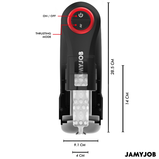 JAMYJOB - MASTURBADOR AUTOMÁTICO DE VAGINA DA GRAVITY COM 5 MODOS DE SUCÇÃO