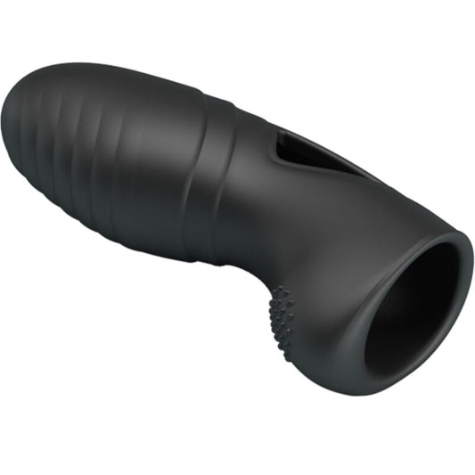 PRETTY LOVE - VIBRADOR DE DEDO DE SILICONE ALAN BLACK