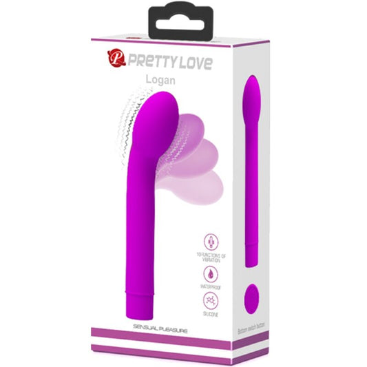PRETTY LOVE - VIBRADOR LOGAN PONTO G 10 VIBRAÇÕES ROXO