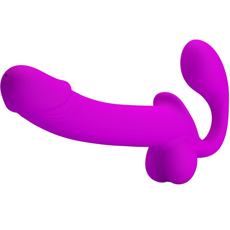 PRETTY LOVE - DOUBLE STRAP-ON KELPIE PURPLE STIMULATOR