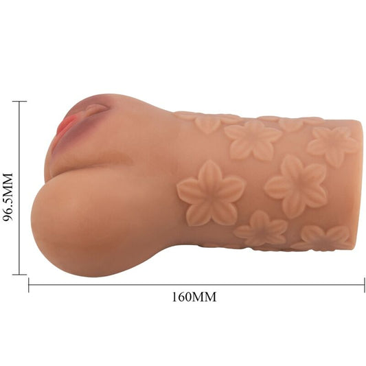 CRAZY BULL - DESENHO DE VAGINA E ÂNUS ESCARLATE COM CARNE DE FLOR