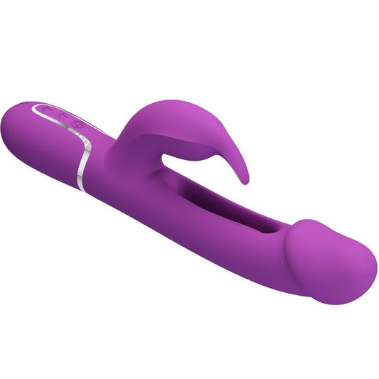 PRETTY LOVE - KAMPAS 3 EM 1 MULTIFUNCIONAL RABBIT VIBRADOR ROXO