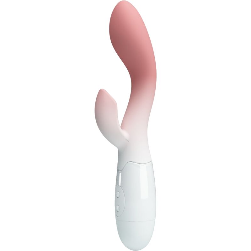 PRETTY LOVE - VIBRADOR ILUMINATOR DE PONTO G + ESTIMULADOR DE CLITÓRIS 30 VIBRAÇÕES ROSA