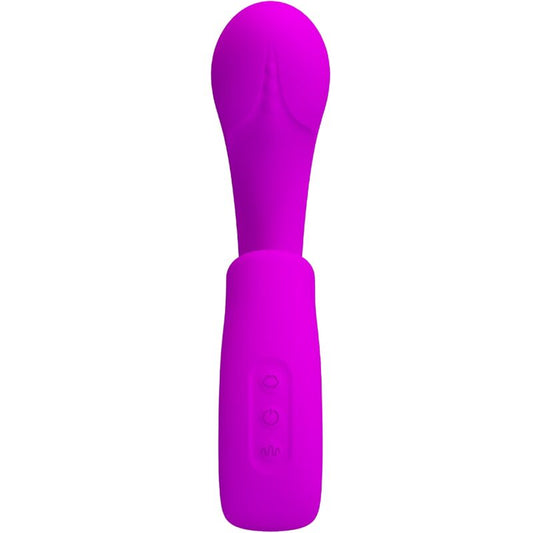 PRETTY LOVE - VIBRADOR SIBEL PONTO G + ESTIMULADOR DE CLITÓRIS SIBEL 10 VIBRAÇÕES ROXO