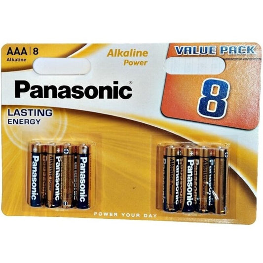 PANASONIC - BLISTER DE PILHAS AALCALINAS AAA BRONZE LR03*8