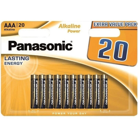 PANASONIC - PILHAS ALCALINAS AAA BRONZE LR03 BLISTER*20