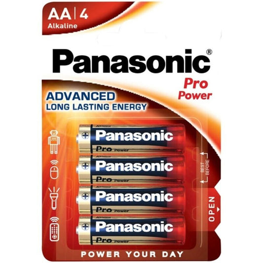 PANASONIC - PILHAS ALCALINAS AA PRO POWER LR6 BLISTER*4