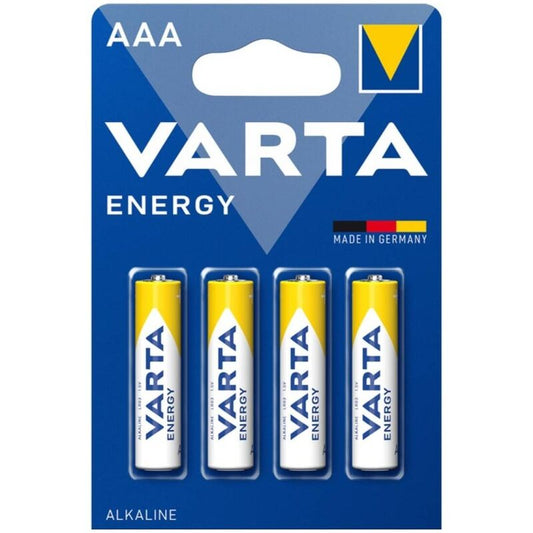VARTA - PILHAS AAA DE ENERGIA ALCALINADA LR03 BLISTER*4