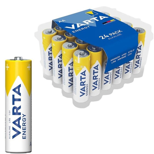 VARTA - PACOTE DE ENERGIA DE PILHAS ALCALINAS AA LR6*24 PILHAS