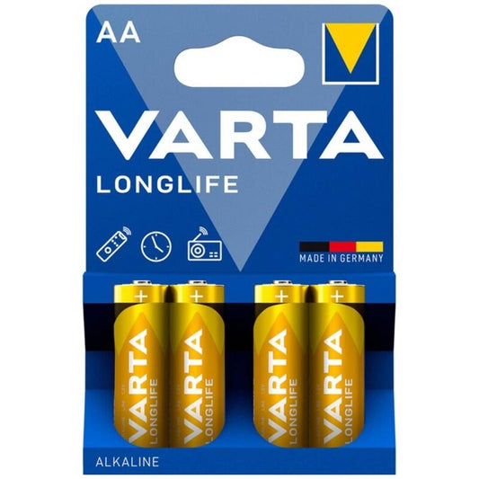 VARTA - PILHAS ALCALINAS DE LONGA DURAÇÃO AA LR6 BLISTER*4