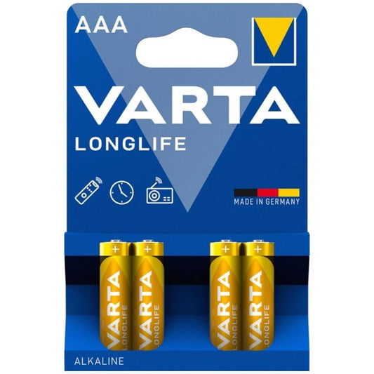 VARTA - PILHA ALCALINA AAA DE LONGA DURAÇÃO LR03 BLISTER*4