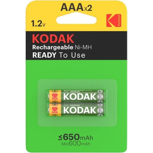 KODAK - BLISTER DE PILHAS RECARREGÁVEIS HR03 AAA 650mAh*2