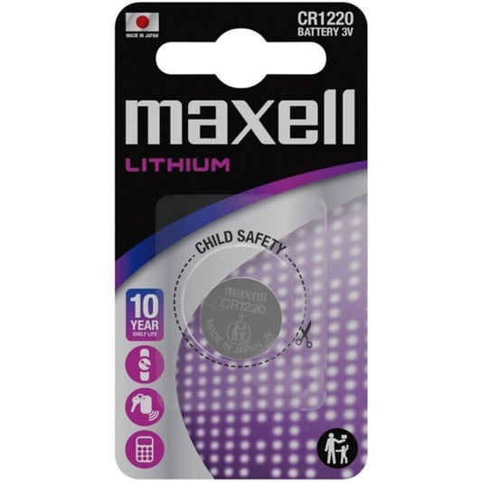 MAXELL - BATERIA DE LÍTIO CR1220 3V BLISTER*1