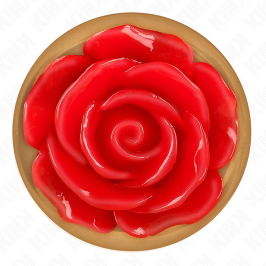 KINK - PLUG ANAL ROSE GOLD COM ROSA VERMELHA M