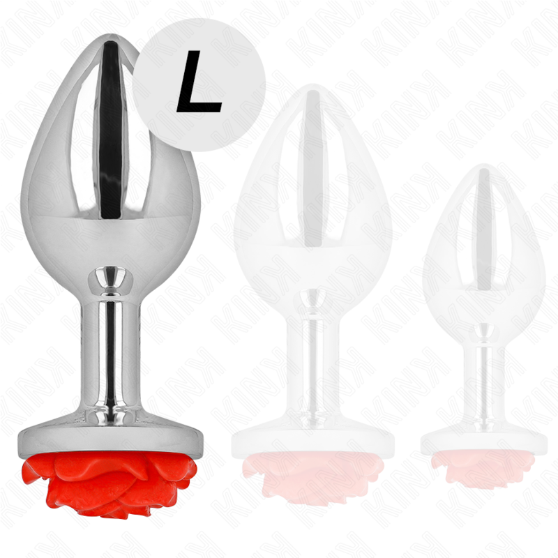 KINK - PINK RED ANAL PLUG SIZE L