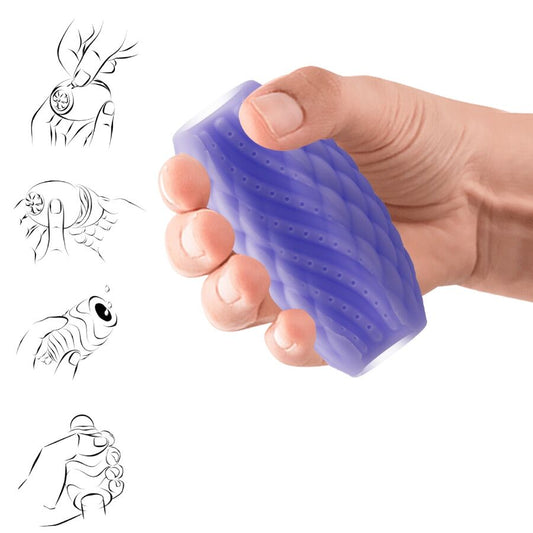 PRETTY LOVE - MASTURBADOR MASCULINO DE SILICONE ROXO ATHENA EROS