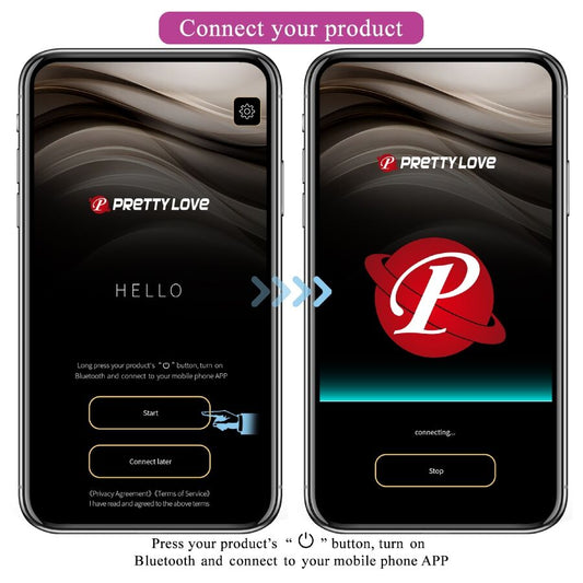 PRETTY LOVE - VIBRADOR LEVIATHAN ROXO CONTROLADO POR APLICATIVO