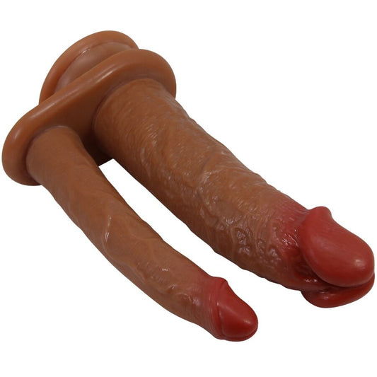 PRETTY LOVE - GORAN DUPLO DILDO REALISTA NATURAL MULATO
