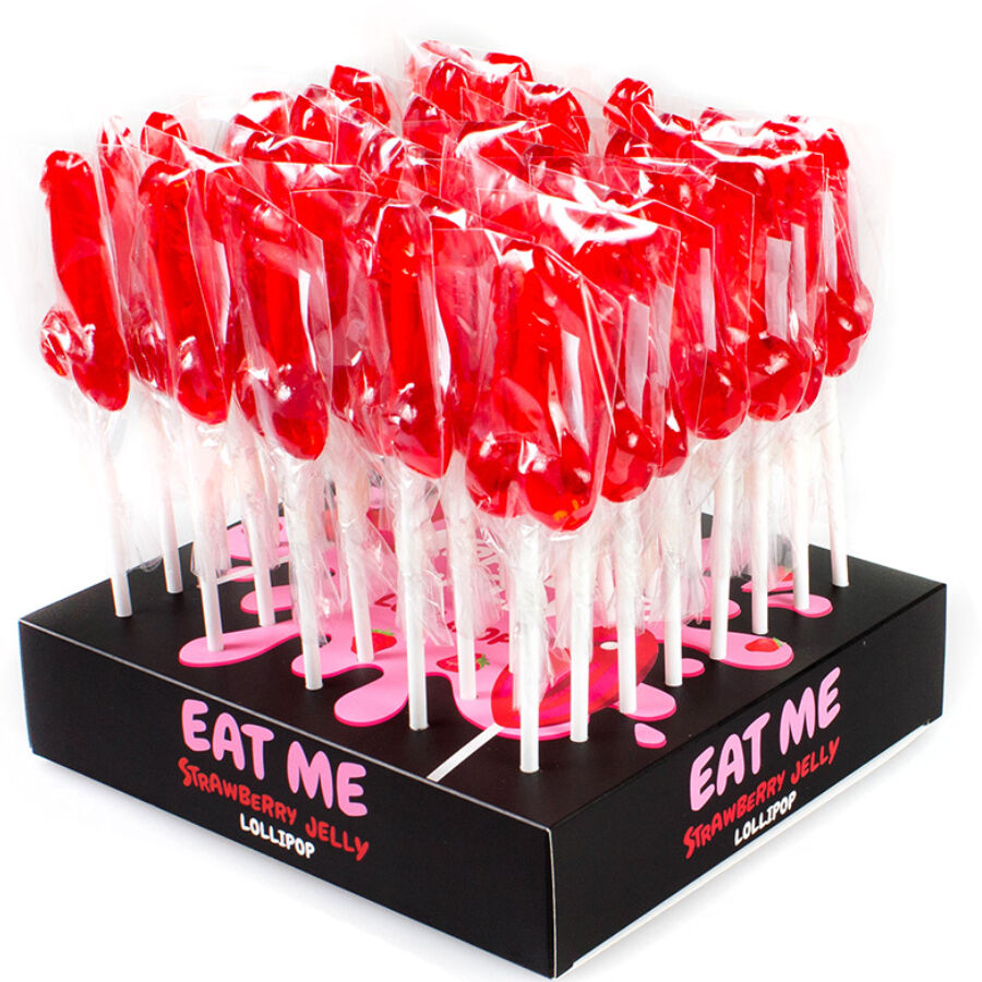SECRETPLAY - DISPLAY ASSORTMENT OF PENIS LOLLIPOPS WITH ALCOHOL 40 UNITS