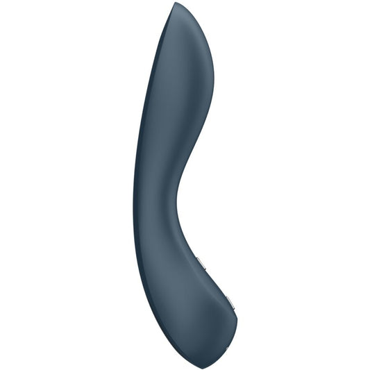 SATISFYER - VIBRADOR G-SPOT WAVE 4 COM PROGRAMA DE 12 VIBRAÇÕES CINZA ESCURO