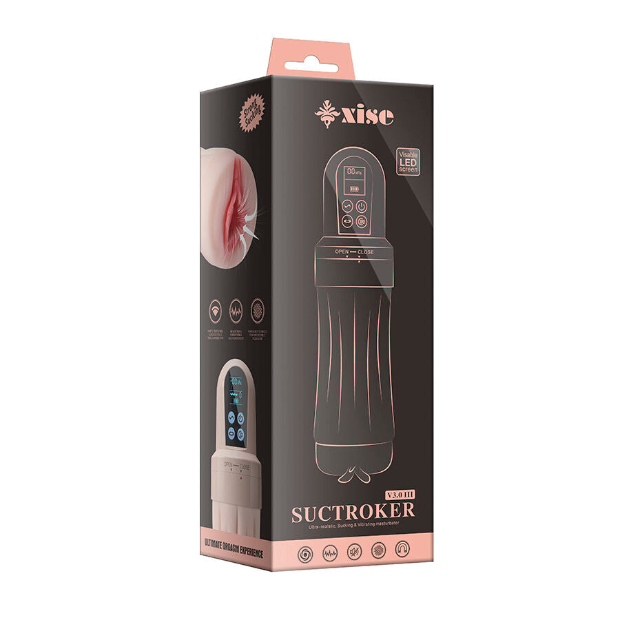 XISE - SUCTROKER V3.0 III MASTURBATEUR VAGINAL AVEC VIBRATION