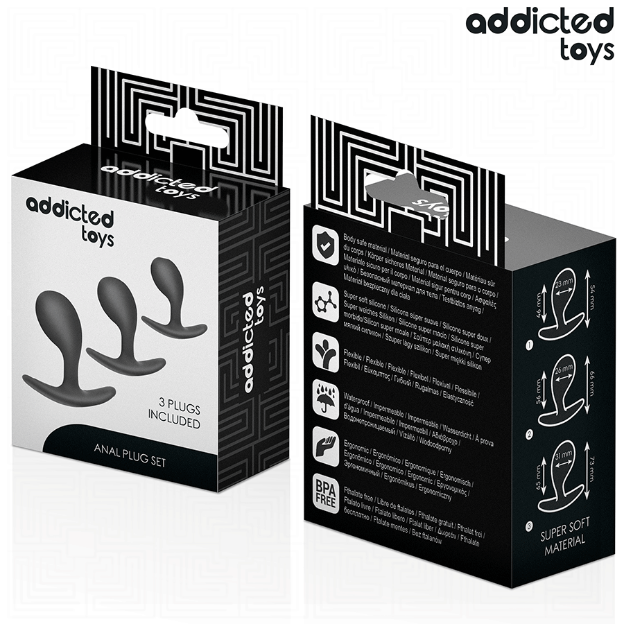 ADDICTED TOYS - SET OF 3 ANAL PLUG MODEL 3
