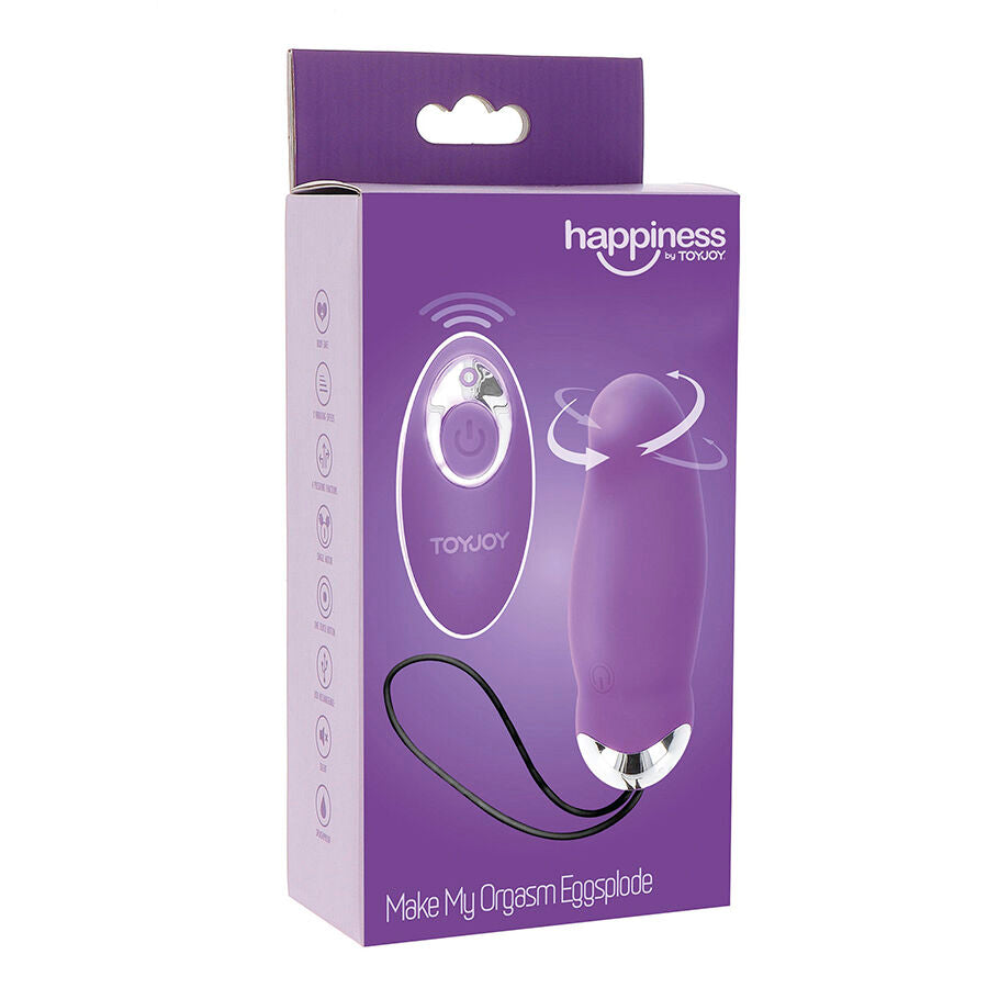 TOYJOY - HAPPINESS MY ORGASM EGGSPLODE VIBRATEUR VIOLET TÉLÉCOMMANDE