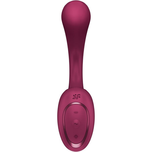 SATISFYER - G FOR GODDESS 2 BOUTEILLE VIBRATEUR LAPIN BORDEAUX