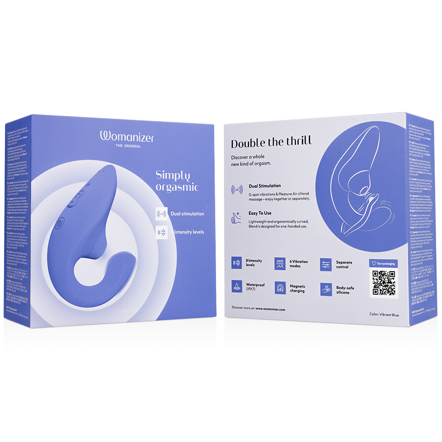 WOMANIZER - BLUE VIBRATING STIMULATOR