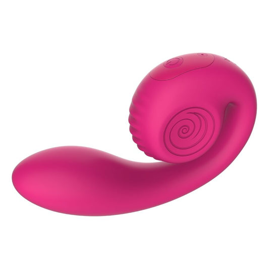 SNAIL VIBE - GIZI LITE VIBRATEUR ROSE DOUBLE POINT G ET CLITORIAL