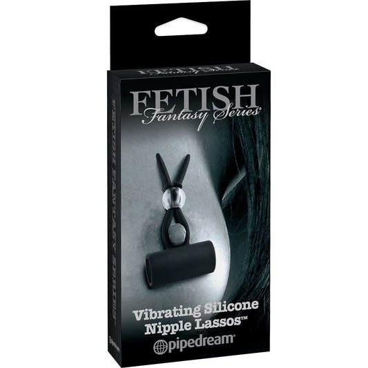 FETISH FANTASY EDIÇÃO LIMITADA - LAÇOS DE MAMILOS DE SILICONE VIBRANTES