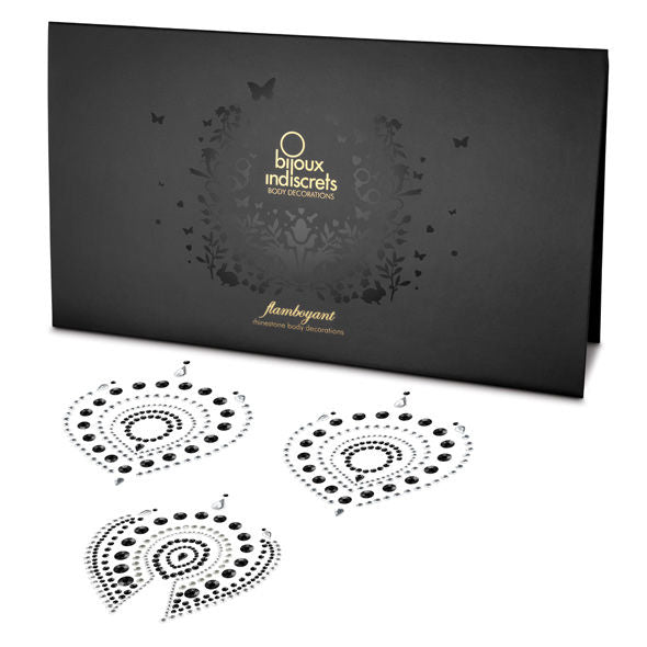 JEWELRY - INDISCRETS FLAMBOYANT BLACK & SILVER