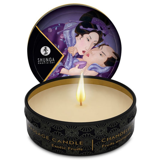 SHUNGA - MINI CARESS BY CANDELIGHT VELA DE MASSAGEM FRUTAS EXÓTICAS 30 ML