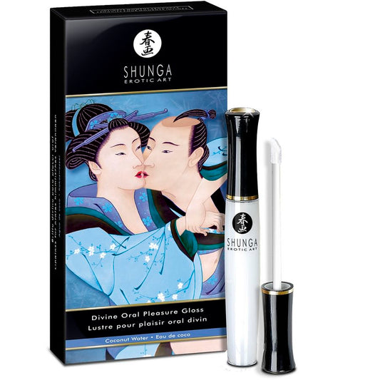 SHUNGA - BRILHO LABIAL DIVINO COM ÁGUA DE COCO
