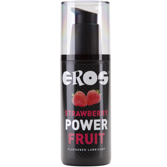 LINHA EROS POWER - LUBRIFICANTE SABOR FRUTA MORANGO 125 ML