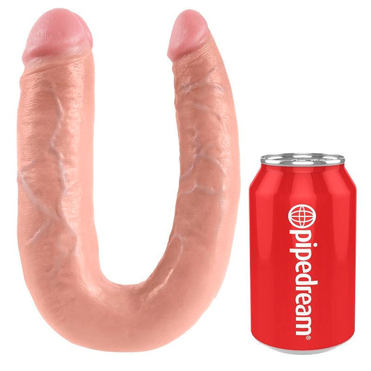 KING COCK - DILDO DE DUPLA PENETRAÇÃO 17,8 CM NATURAL