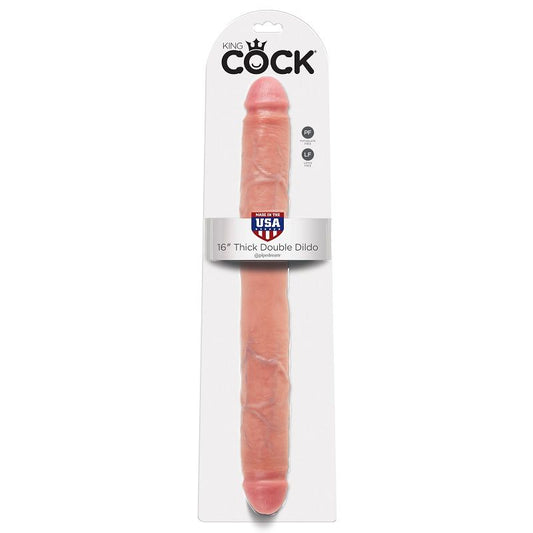 KING COCK - DILDO DUPLO DE CARNE GROSSA 40,6 CM