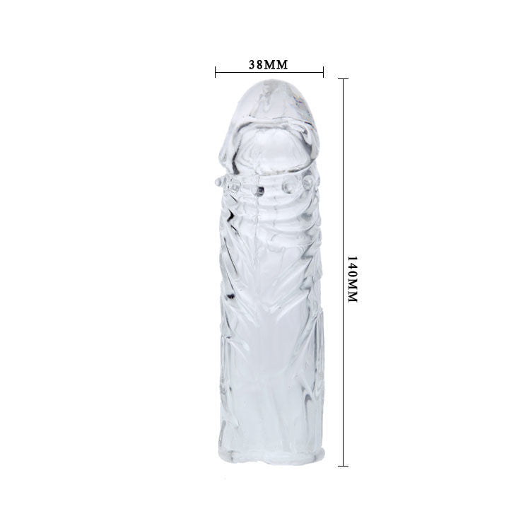 BAILE - 13 CM CLEAR SILICONE PENIS COVER