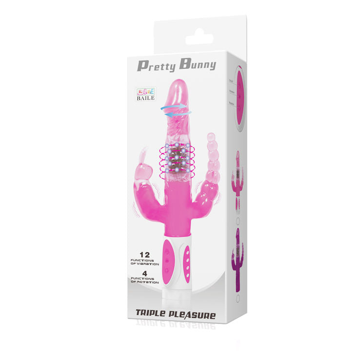 BAILE - PRETTY BUNNY VIBRADOR TRIPLO ROTATOR