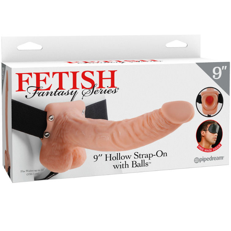 SÉRIE FETISH FANTASY - CINTA OCA DE 9" COM BOLAS DE CARNE