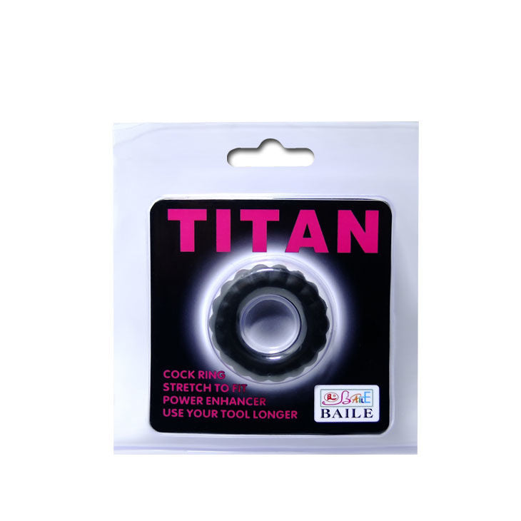 BAILE - ANEL PÊNIS BLACK TITAN 2 CM